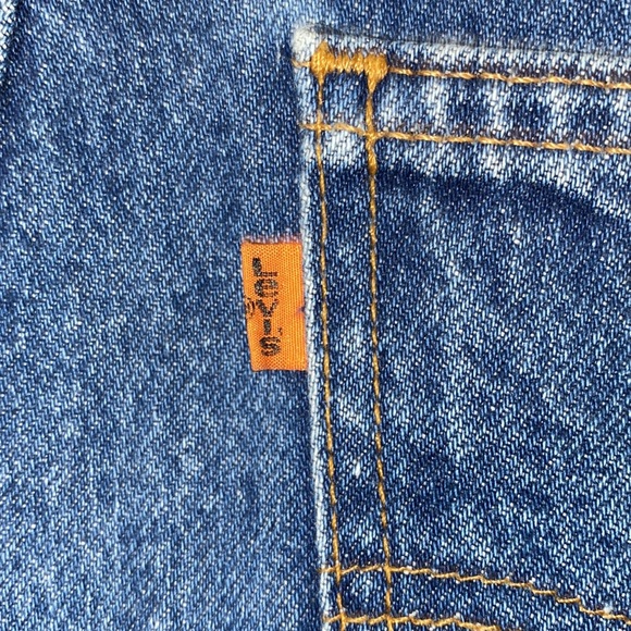 VINTAGE Levi’s 505 Dark Wash Orange Tab 1995 - Picture 10 of 16